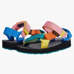 Teva 90’s Multi Sandals for Outdoor Adventures pink and blue